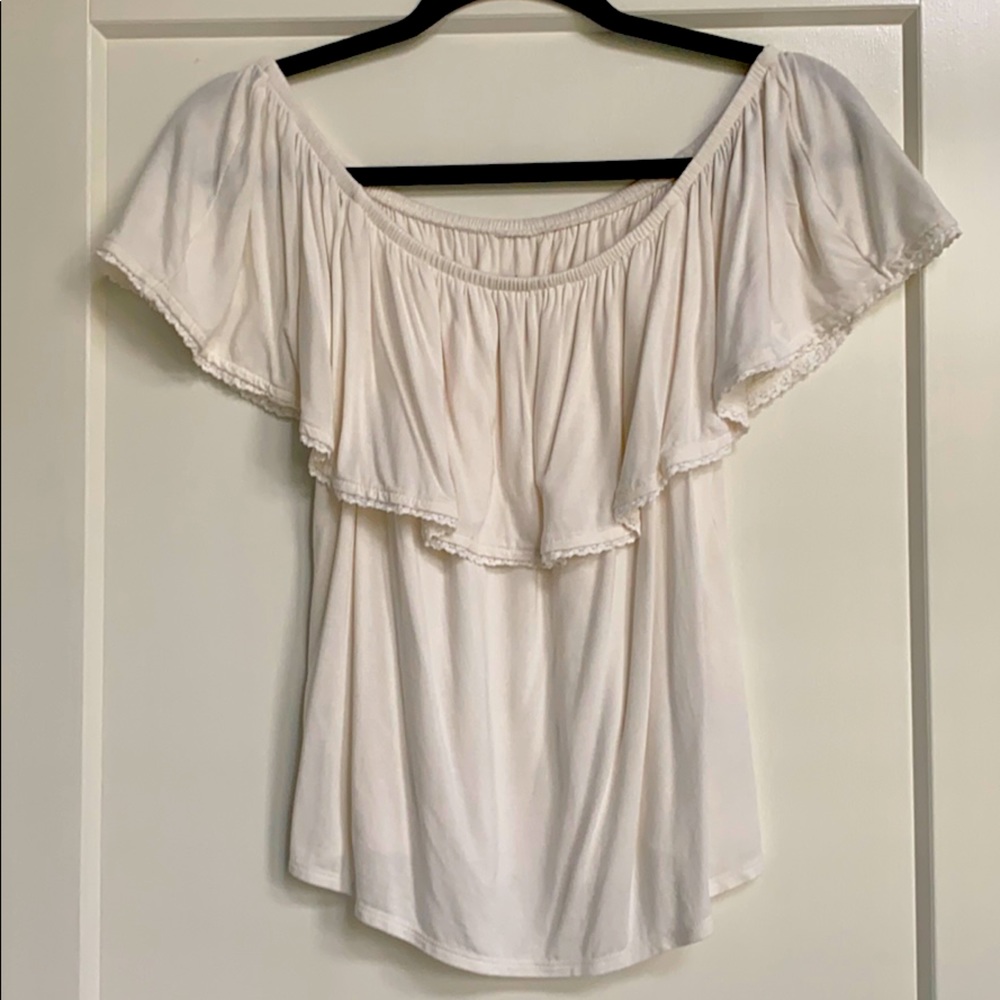 Soft & sexy off the shoulder knit top